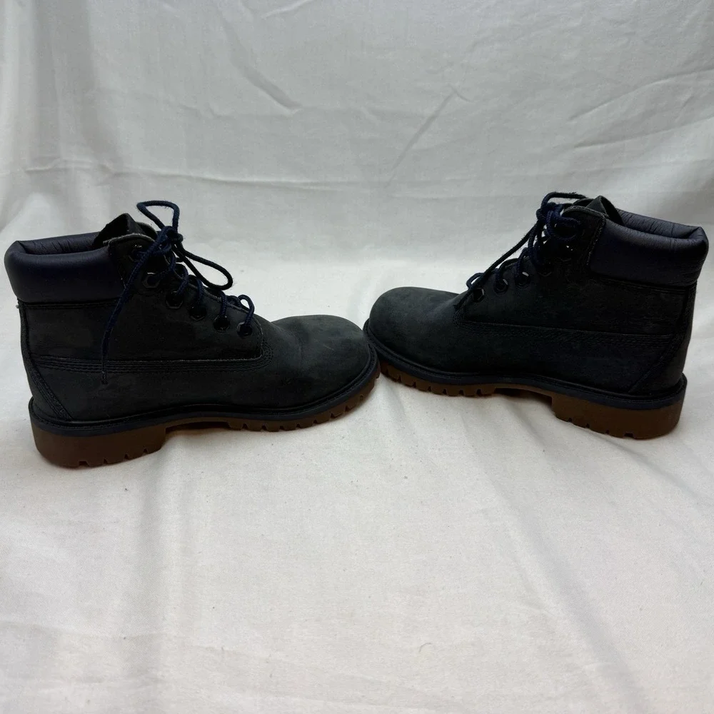Boy Girl Timberland 6 In Premium Dark Blue Waterproof Boot TB0A171S Size 13.5